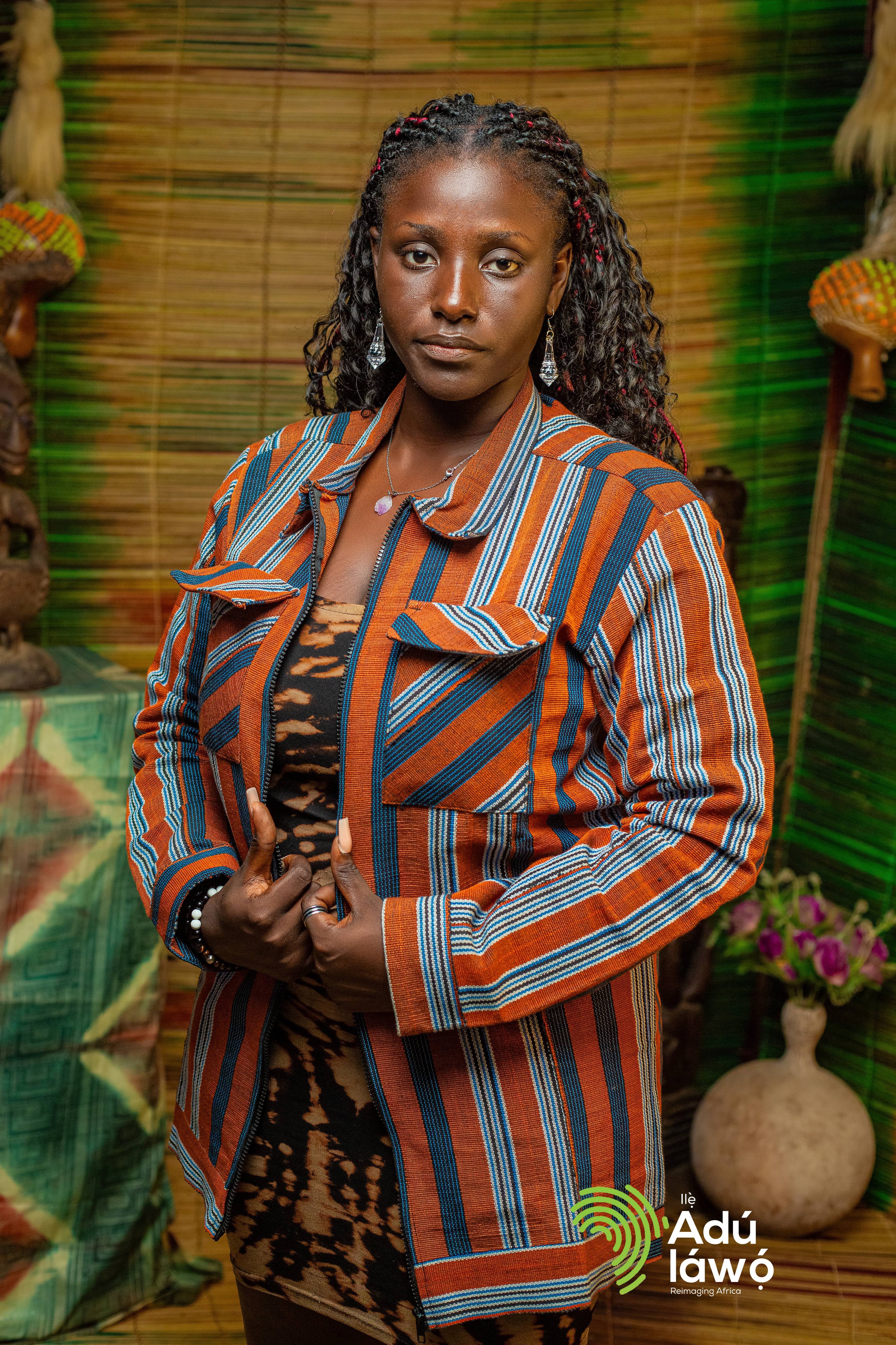 Aso Oke Long Sleeve Shirt | The Adúláwọ̀